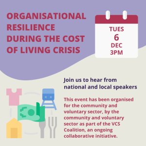Oxfordshire VCS Coalition – Organisational Resilience During the Cost of Living Crisis – join the meeting. feature