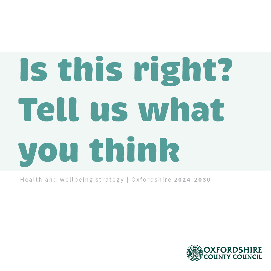 OCC want to hear your views – Health and Wellbeing strategy feature