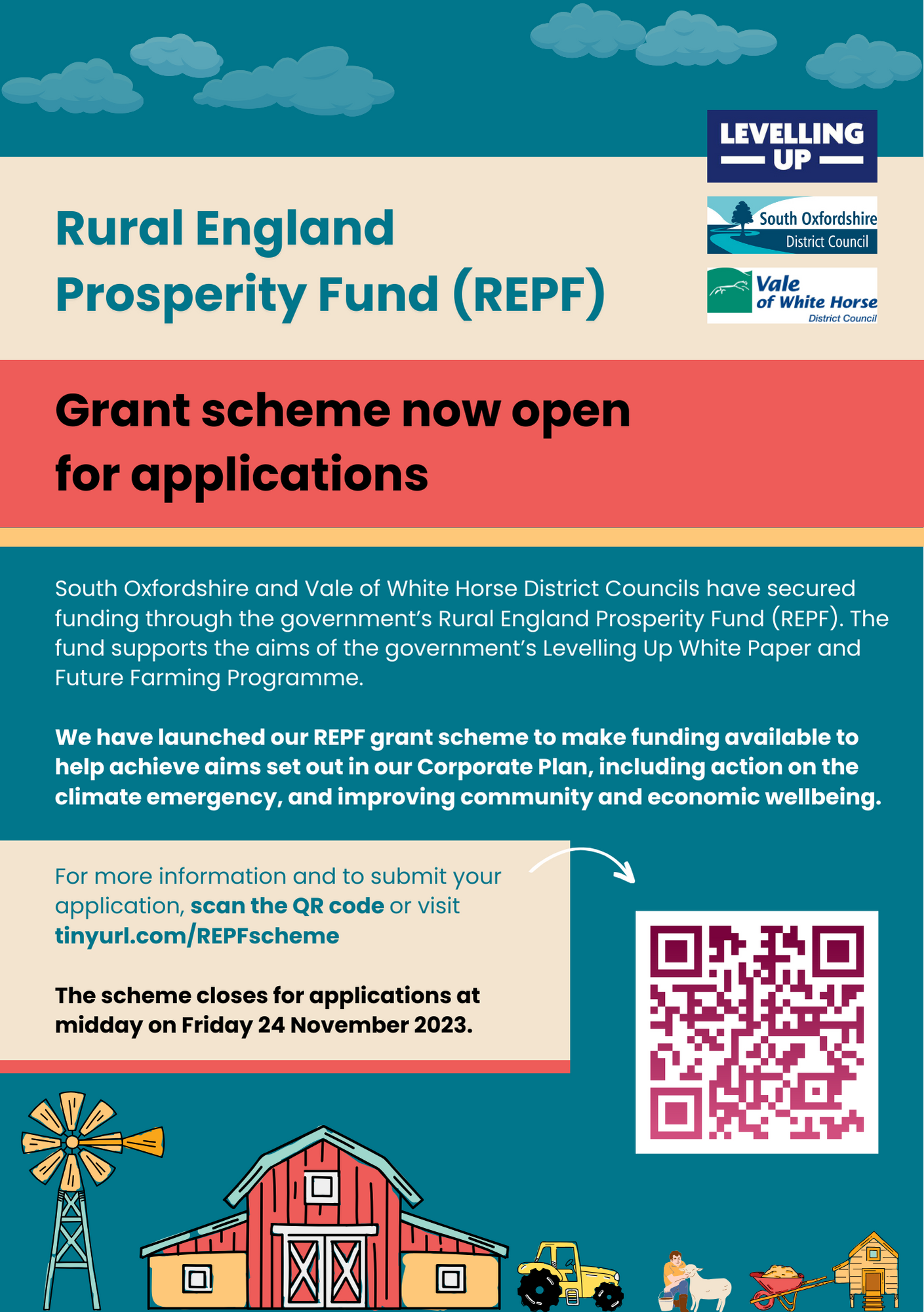 Rural England Prosperity Fund – grant scheme now open for applications feature
