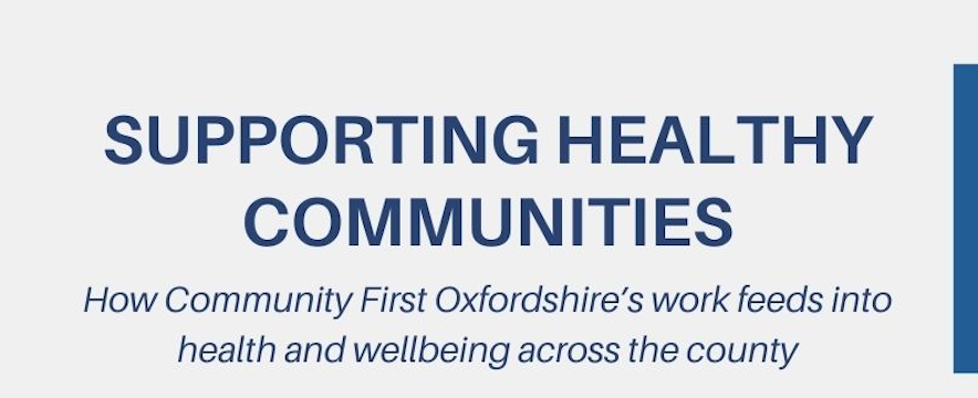 Community First Oxfordshire – supporting healthy communities feature
